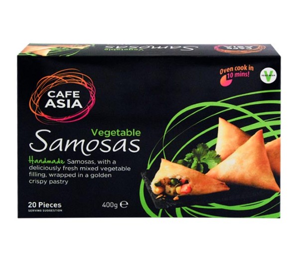 Cafe Asia Vegetable Samosas 400G 20Pcs