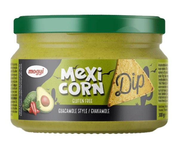 Mogyi Mexi Corn Gluten Free Dip 300G - Spicy Guacamole & Tomatoes
