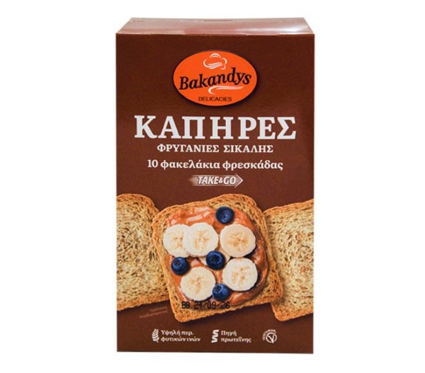 Bakandys Take & Go Rye Rusks (10X18.6G) 186G