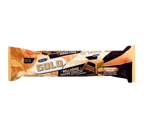 Mc Vities Gold Billions Wafer 39 G - Chocolate & Hazelnut