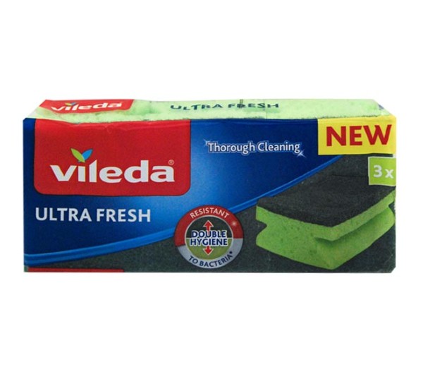 Sponges Scourer Vileda Ultra Fresh 3Pcs