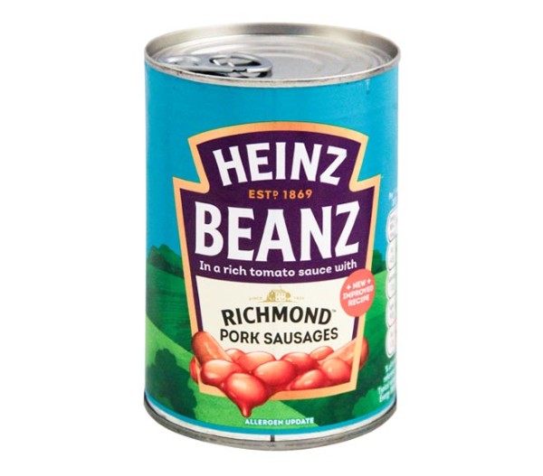 Heinz Baked Beans With Richmond Pork Sausages 415G