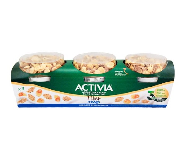 Yogurt Activia Fiber Mix & Go 3X188G - Cereal Flakes