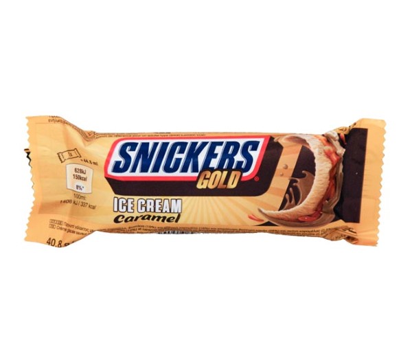 Ice Cream Snickers Gold 40.8G - Caramel