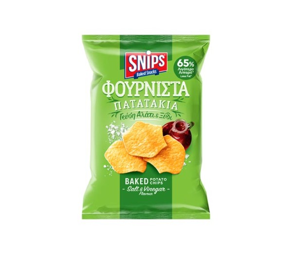 Snips Baked Potato Chips 42G - Salt & Vinegar Flavour