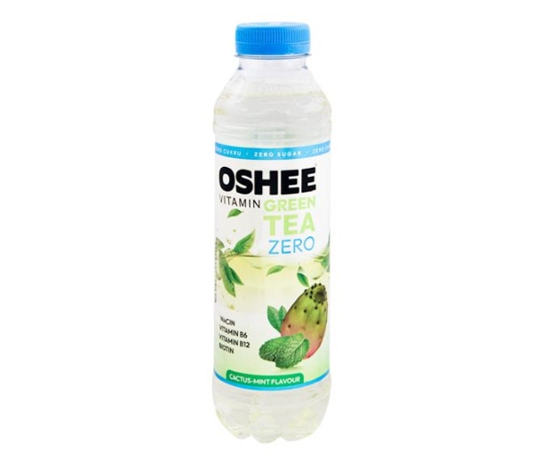 Oshee Vitamin Green Tea Cactus - Mint Flavour 555Ml - Zero Sugar Free