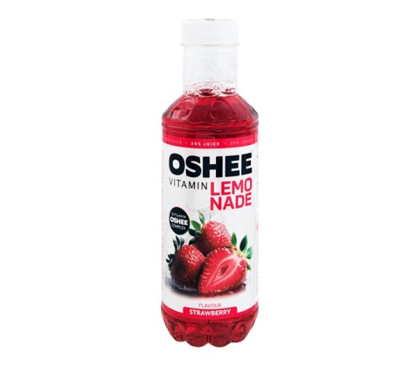 Oshee Vitamin Lemonade 555Ml - Strawberry Flavour
