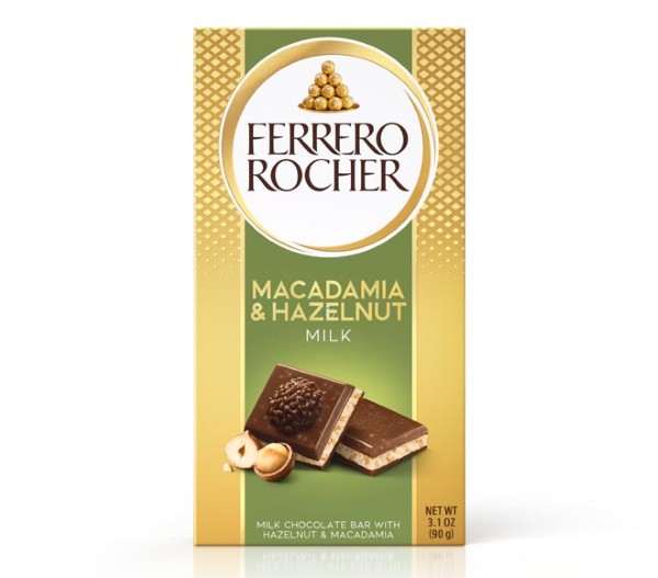 Ferrero Rocher Milk Chocolate 90G - Macadamia & Hazelnut