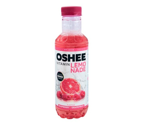 Oshee Vitamin Lemonade 555Ml - Raspberry - Grapefruit Flavour