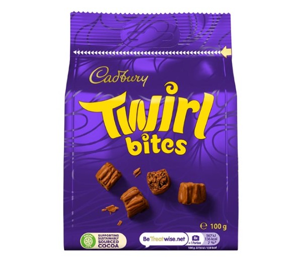 Cadbury Chocolate Twirl Bites 100G