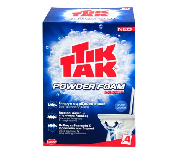 Tik Tak Powder Foam Sachets 4X100G