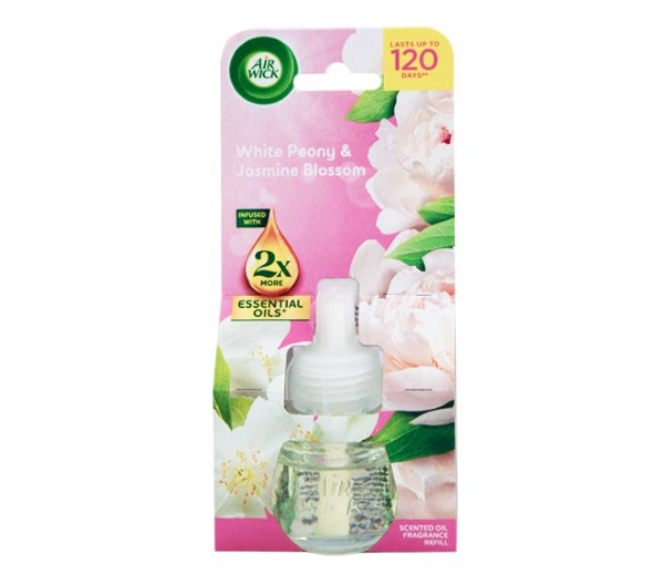 Air Wick Diffuser Refill Essential Oils 19Ml - White Peony & Jasmine Blossom