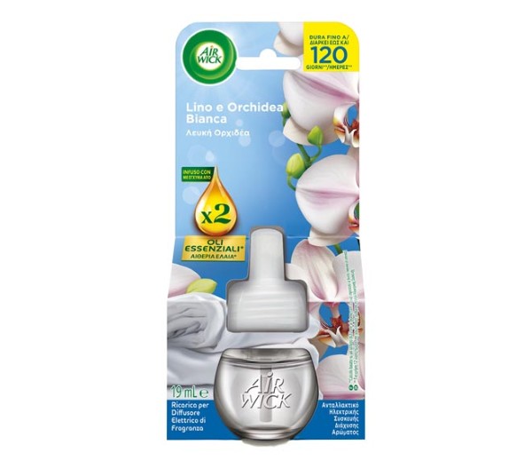 Air Wick Diffuser Refill Essential Oils 19Ml - White Orchid
