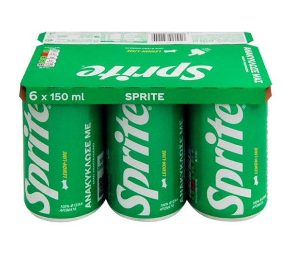 Can Sprite Lemon Lime 6X150Ml