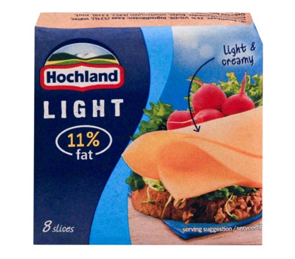 Cheese Hochland Light & Creamy Slices (11% Fat) 200G