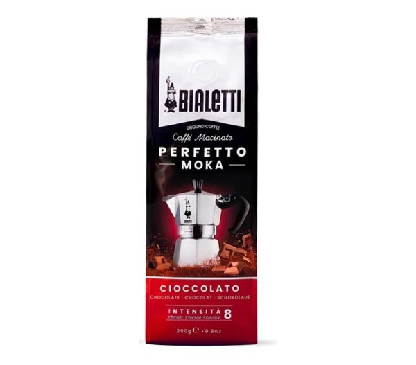 Bialetti Perfetto Moka Ground Coffee (Intensity 8) 250G - Chocolate