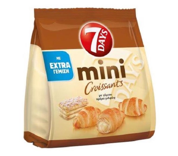 7Days Croissant Mini With Milleffeuille Flavour Extra Cream 300G