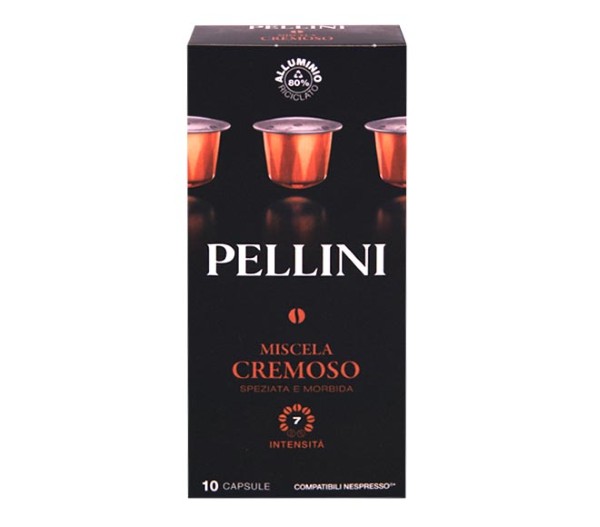 Pellini Nespresso Compatible Capsules 55G (10 Caps - Intensity 7) - Creamy Mixture