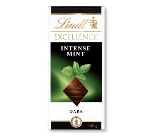 Lindt Excellence Dark Chocolate Intense Mint 100G
