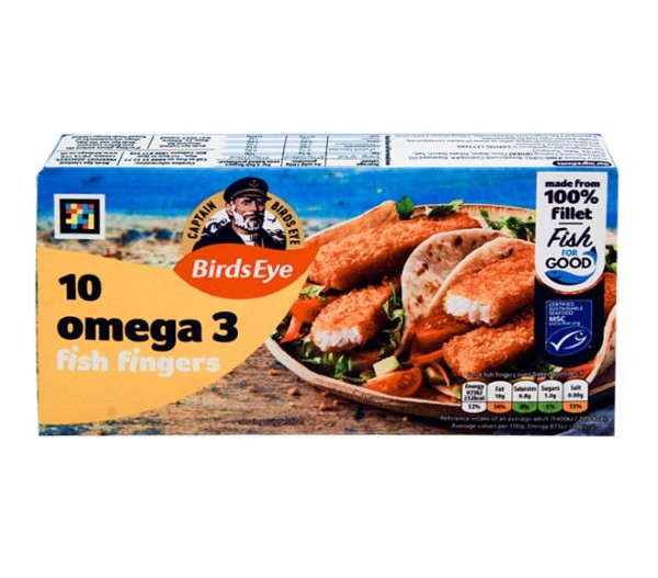 Birds Eye Fish Fingers Omega 3 10Pcs 280G