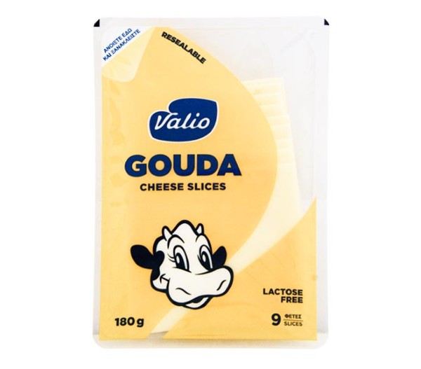 Cheese Valio Gouda 9 Slices 180G - Lactose Free