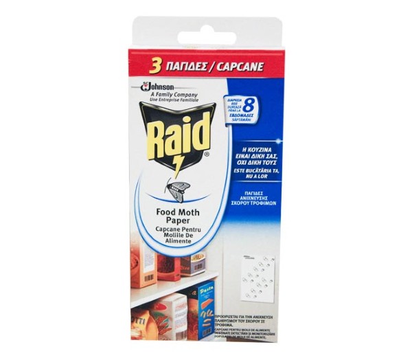 Moth Raid Repellent Paper For Food Triple Pack