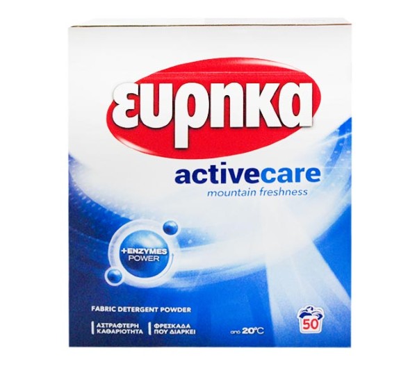 Eureka Powder Active Care 50 Washes 2.5 Kg - Mountain Freshness
