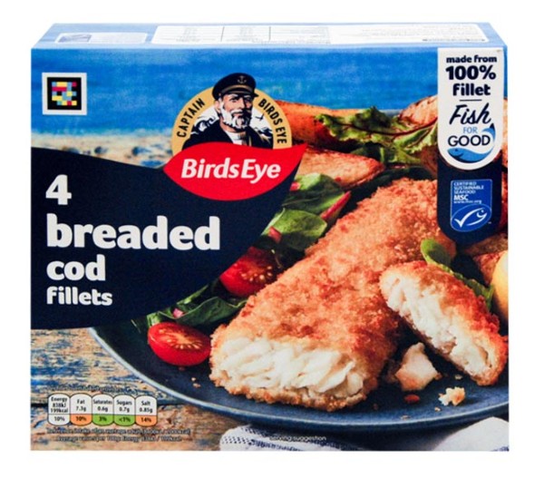 Birds Eye 4 Breaded Cod 400G