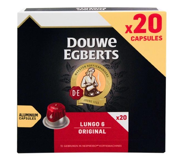 Douwe Egberts Lungo Original 104G  (20 Caps - Intensity 6)