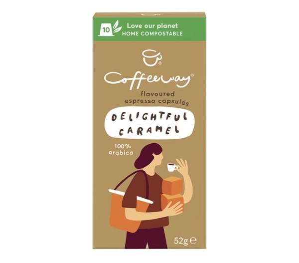 Coffeeway Flavoured Coffee 52G (10 Caps) - Delightful Caramel