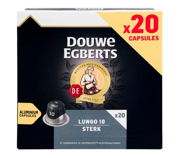 Douwe Egberts Lungo Sterk 104G  (20 Caps - Intensity 10)