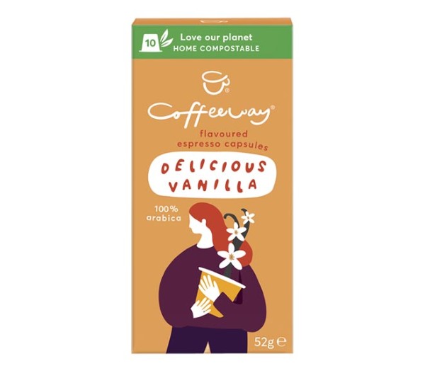Coffeeway Flavoured Coffee 52G (10 Caps) - Delicious Vanilla