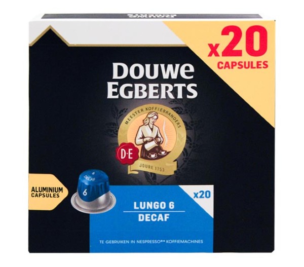 Douwe Egberts Lungo Decaf 104G  (20 Caps - Intensity 6)