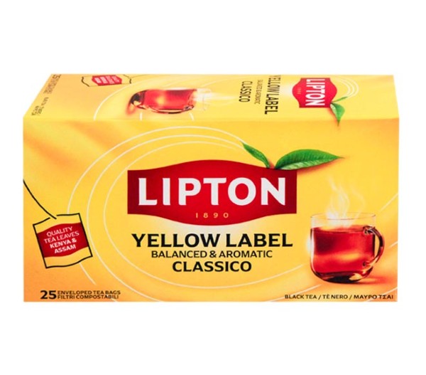 Tea Lipton Yellow Label (25Pcs) 37.5G