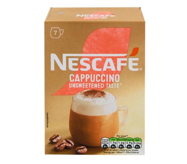 Sachets Nescafe Cappuccino Unsweetened 7X14.2G 99.4G