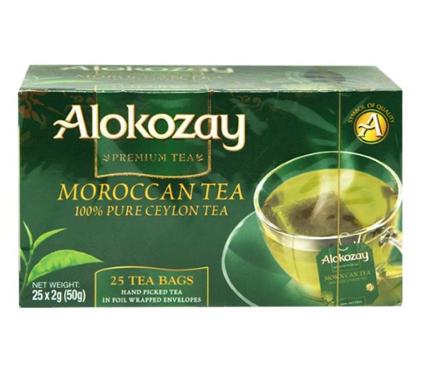 Tea Alokozay 25X2G - Moroccan  (100% Pure Ceylon Tea)