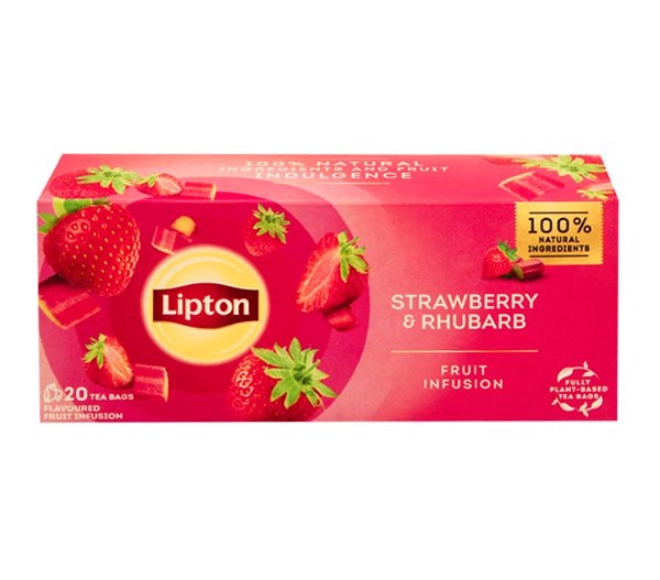 Tea Lipton (20Pcs) 32G - Strawberry & Rhubarb