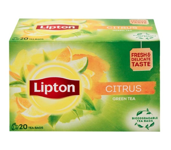 Tea Lipton (20Pcs) 26G - Green Citrus