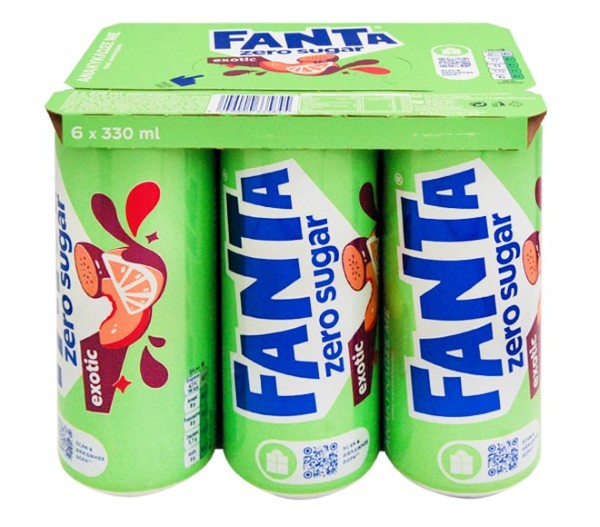 Can Fanta Exotic 6X330Ml Zero Sugar