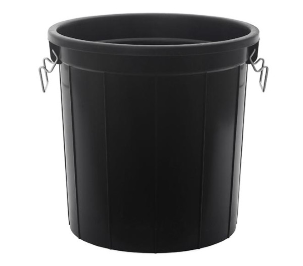 Lordos Black Garbage Bin 56L