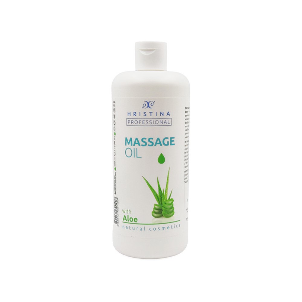 Professional Massage Oil with Aloe Vera, 500 ml, Hristina