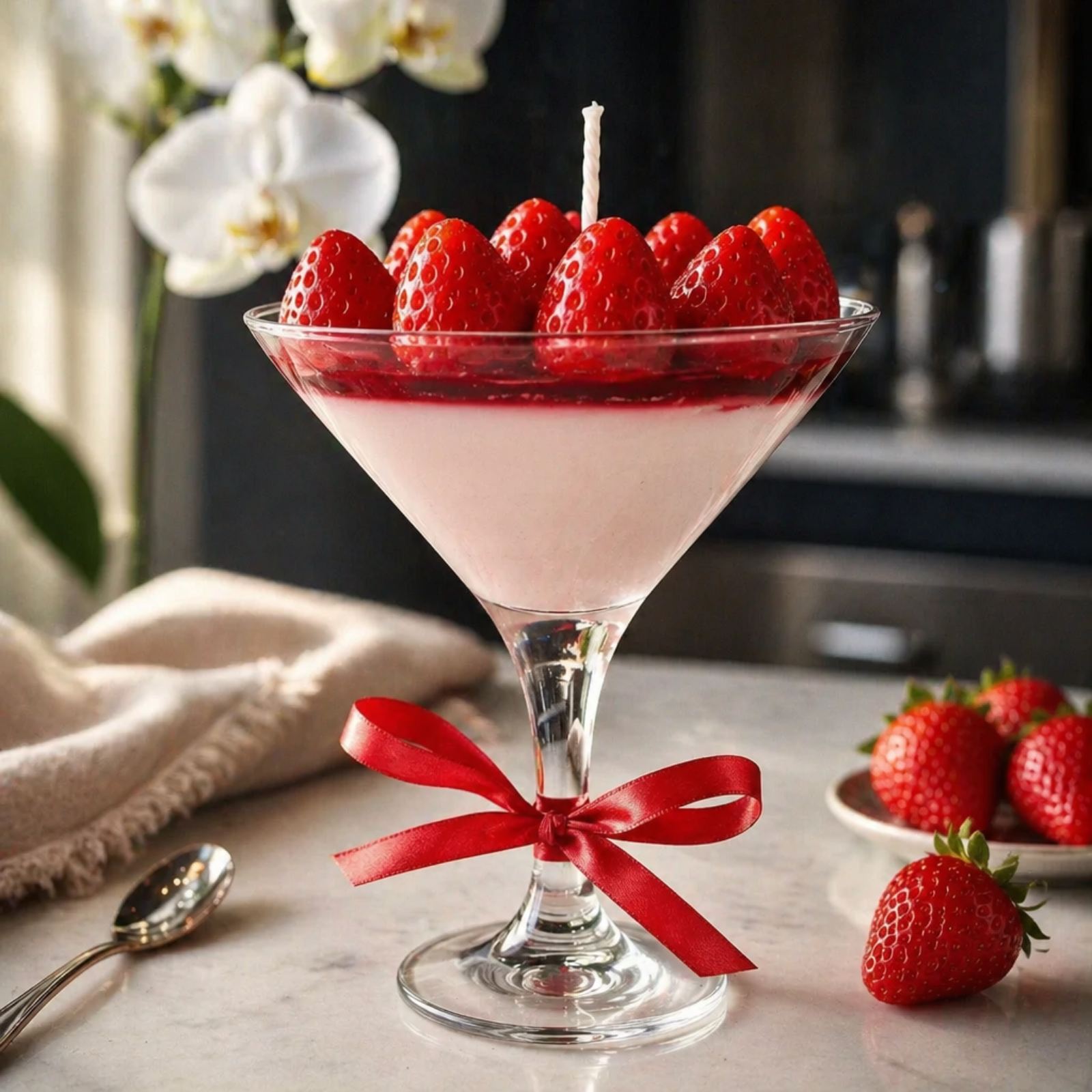 CANDLE STRAWBERRY COCKTAIL