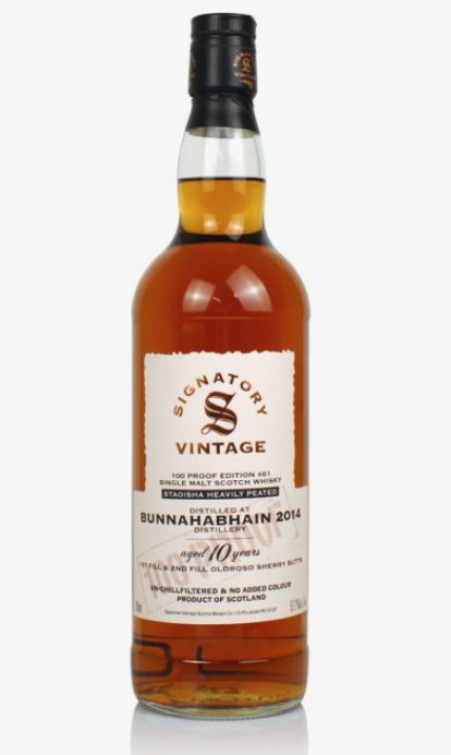 SIGNATORY VINTAGE BUNNAHABHAIN 10 YEARS 70CL