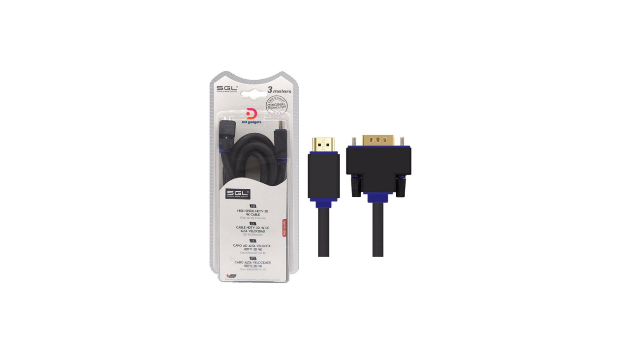 417B1#SGL®HDMI to VGA male – 3m - Black