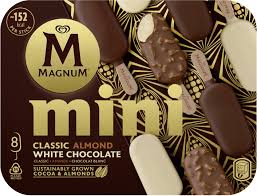 MAGNUM MINI CLASSIC ALMOND WHITE CHOCOLATE 8X440ML
