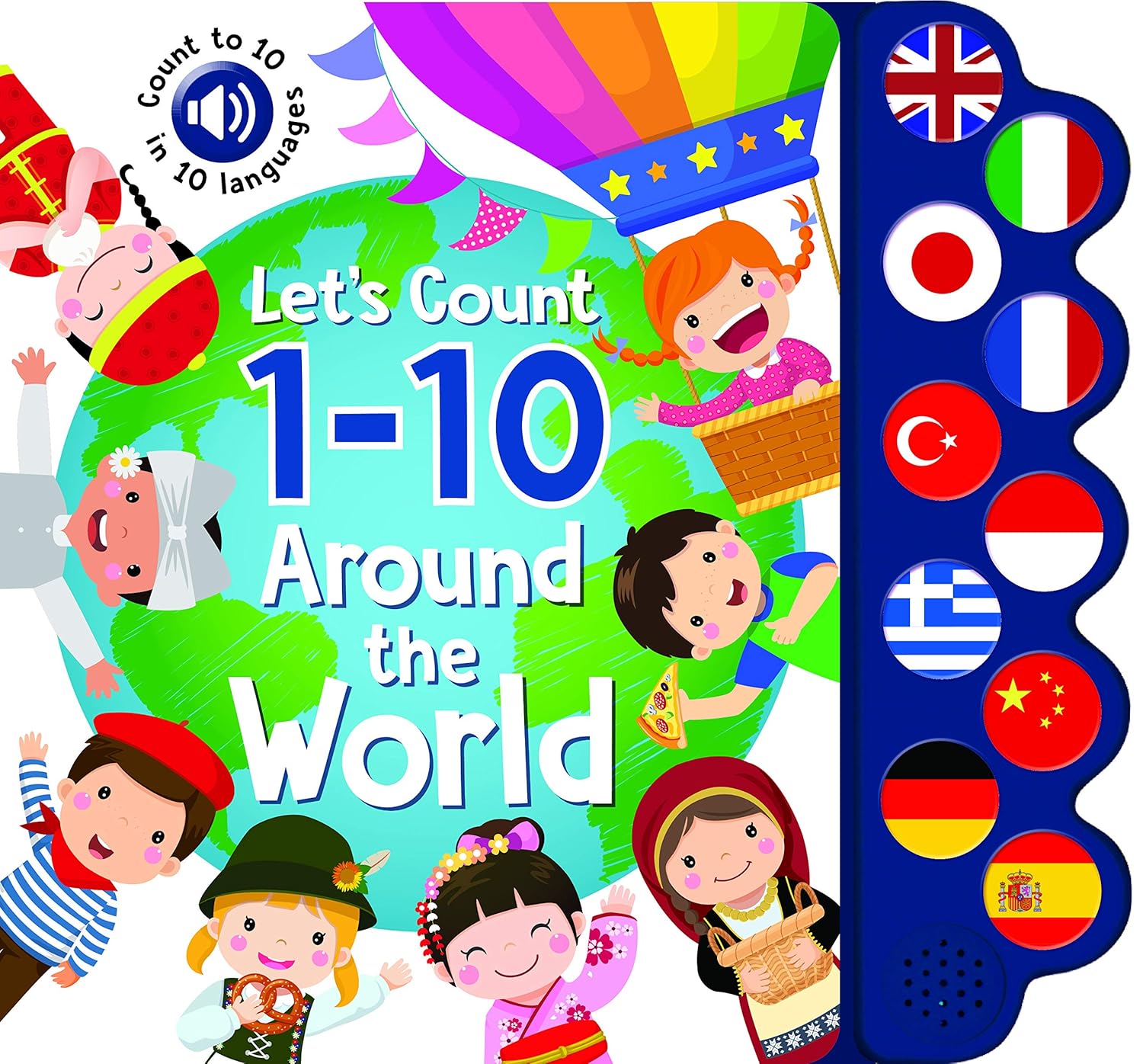 10 Button Sound - Let's Count 1-10 Around the World