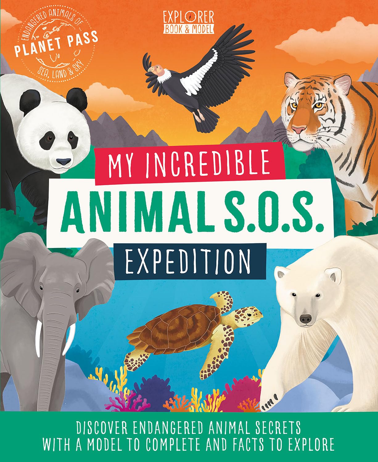 My Incredible Animal S.O.S. Expedition STEM Explorer 3D Model and Book Kit (Explorer Book + Model Kit)