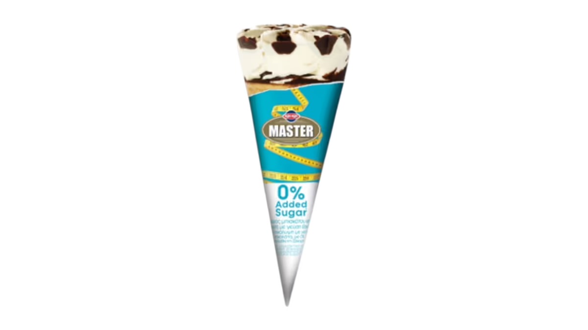 MASTER Ice Cream Cone Vanilla 0% Sugar 75G