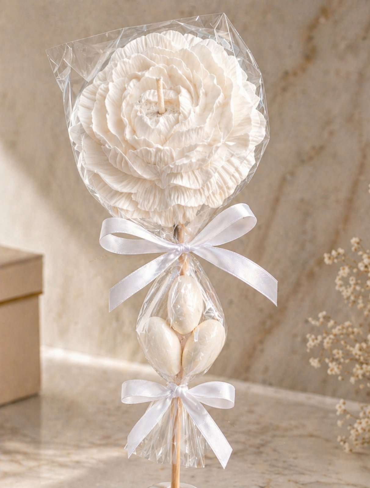 Bonbonniere Peony/Μπομπονιέρα Παιώνια