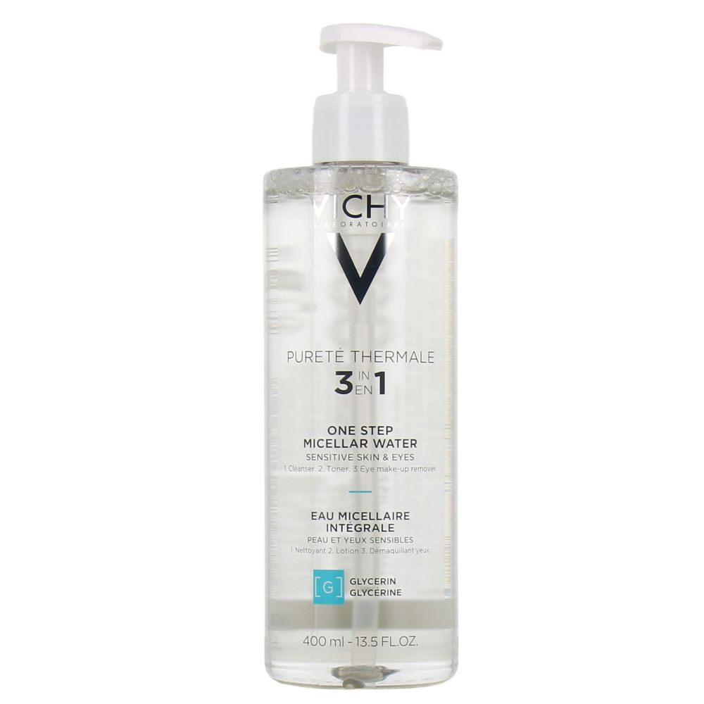 Vichy Purete Thermale Micellar Water Face Cleanser For Sensitive Skin 400ml